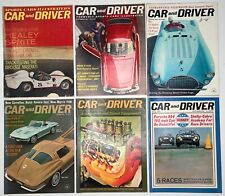 Car And Driver Magazine 1960's Lot Rare 1961 - 1964,  Lot Of 6 picture