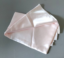 Vintage Light Pink Satin Fabric Lightweight 52X60 Slippery NEW Pastel picture