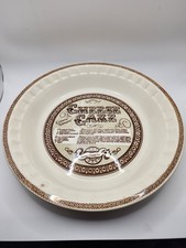Vintage Royal China Jeanette Cheese Cake Recipe Pie Plate picture