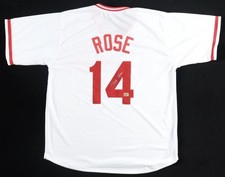 Cincinnati Reds Pete Rose Signed Hit King Baseball Jersey Fiterman/Rose COA 🔥 picture