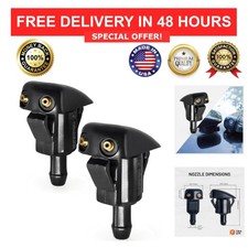 Windshield Washer Nozzles 2 Pack for Toyota Lexus Adjustable Spray Jet picture