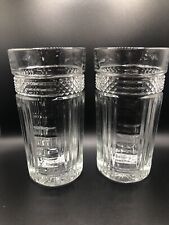 Set of 2 Vintage Libbey Radiant 6” Tall Tumbers Glasses MCM picture