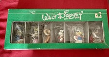 Vintage Walt Disney Ornaments Schmid Character Set Of 6 Hand Painted MIB Japan picture