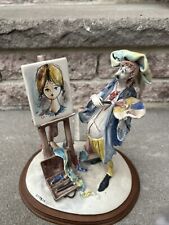 E. Tezza Porcelain Figurine Woman in Hat Painting Protrait of girl #139 Italy picture