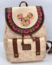 Disney Parks Animal Kingdom Loungefly Canvas Backpack Knapsack Mickey NEW picture