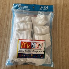 Vintage McKids 6 Pair Lo Cut Socks 6-24 Months Infant McDonald’s NEW picture