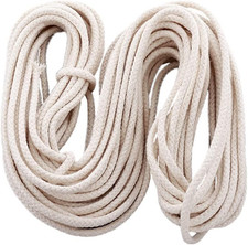 50FT Round Cotton Oil Lamp Wick, 1/4