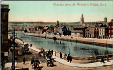 Vintage C. 1910 People Carriage Town Scene of Shandon Cork Ireland Postcard picture