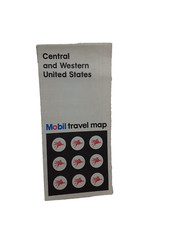 Vintage Mobil Central and Western United States Travel Road Map, 1973- picture