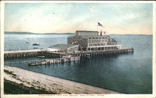 Wellfleet MA Inn and Beach Chequesset Inn E. I. Nye c1900s-10s Vintage Postcard picture