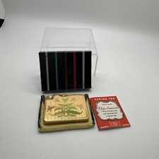 Elgin American Floral Engraved Gold Tone Pocket Lighter with Pouch picture