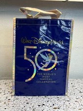 Disney 50th Anniversary Reusable Bag 50 Characters Tinkerbell Castle Shopping picture