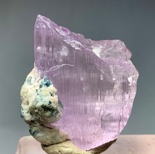 Natural Pink Kunzite Crystal With Tourmaline From Afghanistan 98 Carat picture