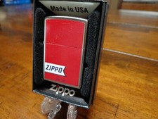 ZIPPO 1946-1947 FLAG BOX DESIGN ZIPPO LIGHTER MINT IN BOX picture