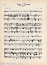 UNIVERSITY OF KANSAS 75th Anniversary Song c1941 