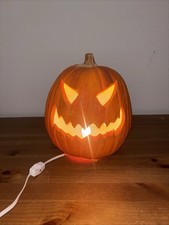 VTG Trendmasters 1993 Light Up Pumpkin Jack O Lantern Halloween Foam Blow Mold  picture