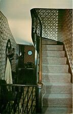 Original Walnut Stairway Abraham Lincoln Home Springfield IL Illinois Postcard picture