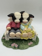 Mary’s Moo Moos Udder-ly In Love With Moo Cow Figurine Enesco Hamilton 2001 picture