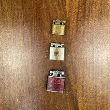 Lot of 3 Vintage Cigarette Lighters Ronson Evans Repair Restoration Craft picture