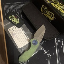 Curtiss Custom Knives Compact F3 Wharny Flipper, SPOT Pivot, Milled Ti/magnacut picture