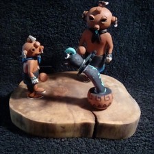 Hopi Kachina- Koyemsis with  Water Serpent  (buy direct from Carver) picture