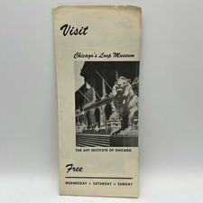 1948 VISIT CHICAGO'S LOOP MUSEUM THE ART INSTITUTE OF CHICAGO Travel Brochure picture
