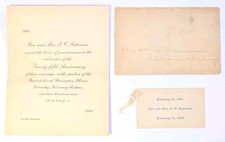 Antique c 1909 Anniversary 25th Invitation Unposted & Unstamped picture