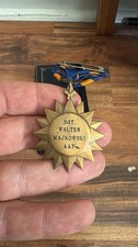 WWII Air Medal WW2 US Army Air Forces Vintage USAAF Military Airman Named picture