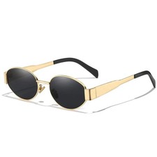 New Sunglasses For Women And Men UV400 Sun Glasses Alloy Oval Eyewear picture