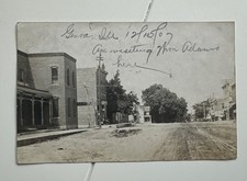 Genoa Illinois Main Street Livery Stable Real Photo RPPC Postcard picture