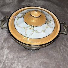 Antique Royal Rochester Fraunfelter  Casserole Dish With Rack picture