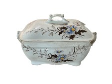 Antique Alfred Meakin Soup Bowl/Tureen with Lid & Ladle picture