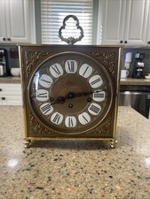Vintage 1974 Linden Brass And Steel Carriage Clock 340-020 Working Condition picture