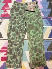 RARE EXCELLENT CONDITION U.S P. 44 US MARINE CORP WW2 CAMO FROGSKIN PANTS picture