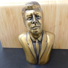 John F Kennedy Brass Bookend Paper Weight 6