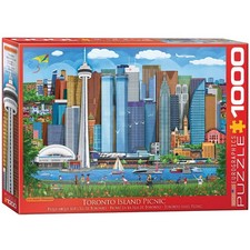 EuroGraphics Toronto Island Picnic by Jasper Tompson 1000-Piece Puzzle,Jigsaw picture