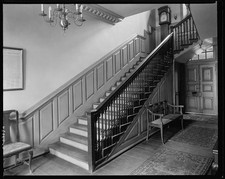 Photo:Williamsburg VA Wythe House Stairway Balusters Entrance Hall c1930s picture