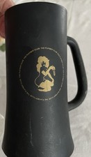 Vintage Playboy Club Matte Black Beer Stein Collectible picture