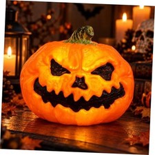 Halloween LED Pumpkin: 6.68Inch Light Up Jack O Lantern Decor - Plastic picture