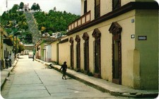 Vintage Typical Street San Cristobal de las Casas Chiapas Mexico Postcard Posted picture