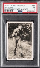1935 J.A. PATTREIOUEX SPORTING EVENTS & STARS #56 JOE LOUIS PSA 5 picture