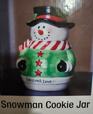Vintage Snowman Cookie Jar 
