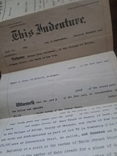 1919 HOLLEY NEW YORK ORLEANS COUNTY antique DEED LAND Horace Hose  family picture