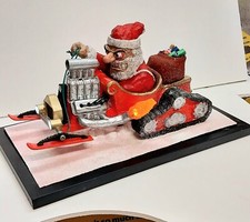 HOT ROD SANTA,  limited Original sculpture by Ken Glenn, picture