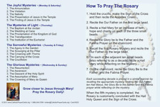 How to Pray the Rosary Holy Card 5 Pack, with Two Free Bonus Cards picture