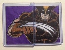Nate Rosado Signed Hand Drawn Wolverine Weapon X 2 of 2 Puzzle Sketch Cards picture