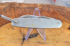 Vintage Camillus 1973 U.S. Military Utility Pocket Knife 4 Tool Stainless USA picture