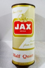 Jax 16 ounce Half Quart New Orleans, Louisiana Flat Top Beer Can picture