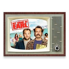 MY NAME IS EARL Retro TV Design 3.5 inches x 2.5 inches FRIDGE MAGNET  picture