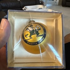 Vintage Notre Dame Fighting Irish Sports Collectors Series Christmas Ornament picture